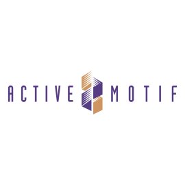 Active Motif Logo Vector PNG | Modern molecular research identity | Geometric chromatin-inspired emblem | Purple and gold biotech brandmark