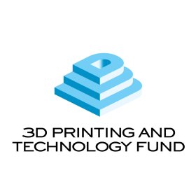 3D Printing And Technology Fund Logo Vector Png | Innovative Investment in Additive Manufacturing | Futuristic Financial Technology Identity | Layered 3D Typography Brand Mark