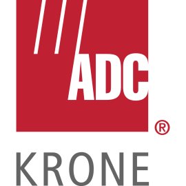 ADC KRONE logo vector PNG | ADC KRONE telecommunications branding | Red square ADC KRONE corporate emblem | Modern ADC KRONE wordmark design