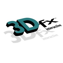 3dfx Interactive Logo Vector PNG | Classic 3D Graphics Brand Emblem | Retro PC Gaming Hardware Icon | Vintage 3D Acceleration Technology Mark