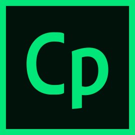 Adobe Captivate Logo Vector PNG | Adobe Captivate eLearning Authoring Icon | Modern Cp Monogram Mark | Green Software Suite Brand Badge
