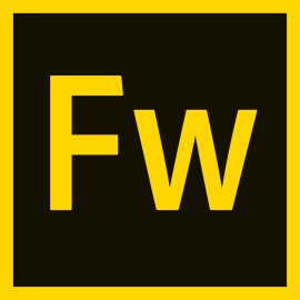 Adobe Fireworks CS6 Logo Vector PNG | Adobe FW application icon | Yellow and black Adobe suite badge | Web and screen design tool emblem