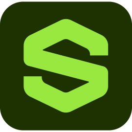 Adobe Substance 3D Designer Logo Vector PNG | Modern Stylized “S” Emblem | Neon Green Creative Software Icon | Professional 3D Material Authoring Brand Mark