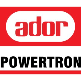 Ador Powertron Logo Vector PNG | Industrial Power Solutions Brand Mark | Bold Red and White Corporate Emblem | High-Impact Electrical Engineering Identity