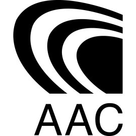Advanced Audio Coding AAC Logo Vector PNG | AAC Audio Format Official Emblem | Modern Digital Sound Compression Icon | High-Fidelity Streaming Codec Symbol