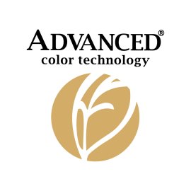 Advanced Color Technology Logo Vector PNG | Modern print innovation emblem | Professional color management brandmark | Minimalist circular icon with stylized leaf motif