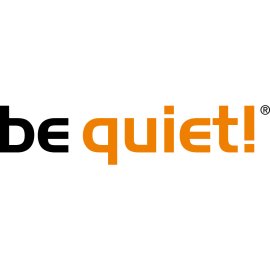 Be Quiet Logo Vector PNG | be quiet! wordmark in black and orange | Minimalist lowercase tech branding | Silent performance hardware emblem
