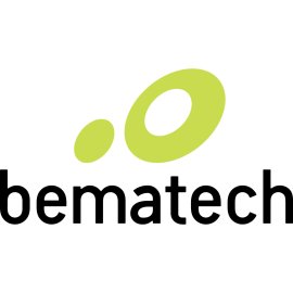 Bematech Logo Vector PNG | Modern retail technology brand mark | Minimalist green and black wordmark | Contemporary POS solutions identity