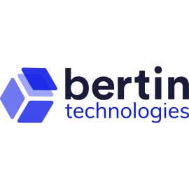 Bertin Technologies Logo Vector PNG | Modern Innovation-Focused Brand Mark | Geometric Blue Symbol with Clean Typography | Visual Identity for High-Tech Engineering Company