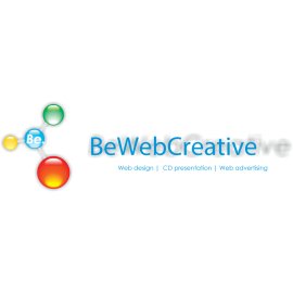 BeWebCreative Logo Vector PNG | Digital-first creative identity | Modern web agency emblem | Colorful network-inspired brandmark