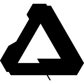 Affinity Logo Vector PNG | Infinite Triangular Loop Icon | Modern Creative Software Emblem | Bold Monochrome Design Mark