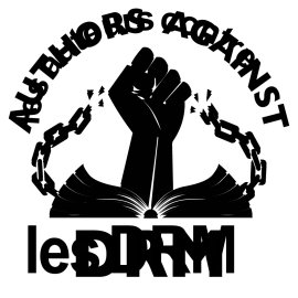 Cg Combate Logo Vector Png | Raised fist breaking chains over an open book | Symbol of resistance, knowledge, and liberation | Bold monochrome emblem for social and cultural struggle