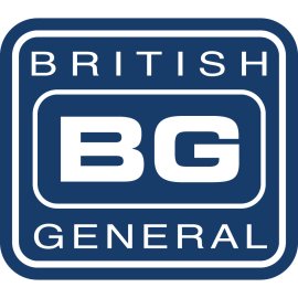BG Electrical Logo Vector PNG | British General electrical brand emblem | Modern blue badge-style logo | Professional power and wiring identity