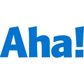 Aha Labs Inc Logo Vector PNG | Aha! Blue Wordmark Logo | Aha Product Roadmap Software Branding | Aha Labs Corporate Identity
