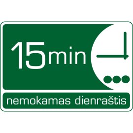 15min minimalist time-themed logo | Modern green news brand emblem | Rectangular badge with clock symbol | Clean typographic identity for media outlet