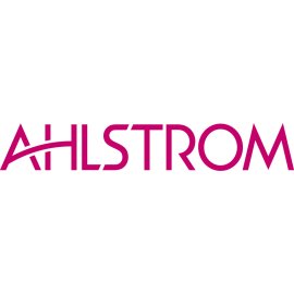 Ahlstrom Logo Vector PNG | Modern Magenta Wordmark Design | Dynamic Bridging Curve in Letter A | Clean Corporate Identity for Global Materials Brand