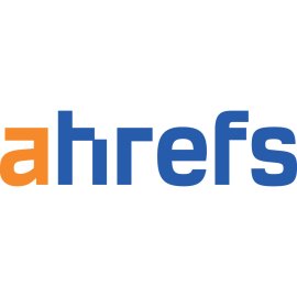 Ahrefs SEO Tool Logo Vector PNG | Ahrefs Blue and Orange Wordmark | Ahrefs Digital Marketing Analytics Brand Logo | Ahrefs Search Engine Optimization Software Identity