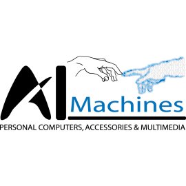 Ai Machines Logo Vector Png | Human–Digital Connection Emblem | Futuristic Technology & Computing Identity | Personal Computers, Accessories & Multimedia Brand Mark