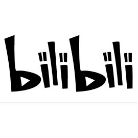 Bilibili Logo Vector PNG | Playful Video Platform Wordmark | Youthful Streaming Brand Identity | Stylized Bilateral Text Design