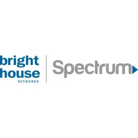 Bright House Networks Spectrum Logo Vector | Modern Telecom Brand Mark | Connectivity and Entertainment Identity | Clean Corporate Wordmark with Directional Arrow