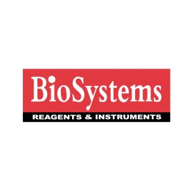 BioSystems Reagents & Instruments official brand logo vector|Professional BioSystems logo design for diagnostics and laboratory reagents|High-quality BioSystems instruments branding emblem|BioSystems corporate identity mark in red, black and white
