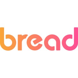 Bread Logo Vector PNG | Gradient Wordmark Bread Branding | Playful Rounded Bread Logotype | Modern Fintech Bread Identity