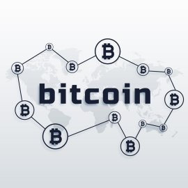 Bitcoin Logo Vector PNG | Decentralized Digital Currency Emblem | Global Cryptocurrency Network Icon | Blockchain Payment Symbol