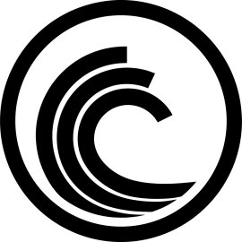 BitTorrent BTT Official Emblem | Minimalist Torrent Wave Symbol | Peer-to-Peer Sharing Icon | Digital File Distribution Brand Mark