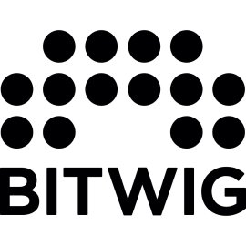 Bitwig Logo Vector PNG | Modern modular audio software emblem | Minimalist dotted waveform icon | Bold technology brand wordmark