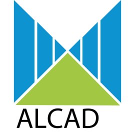 Alcad Logo Vector PNG | Modern geometric ALCAD brandmark | Green and blue ALCAD corporate emblem | Minimalist ALCAD identity design