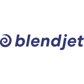 BlendJet Logo Vector PNG | Portable Blender Brand Emblem | Modern Swirl Wordmark | Minimalistic Health & Wellness Identity