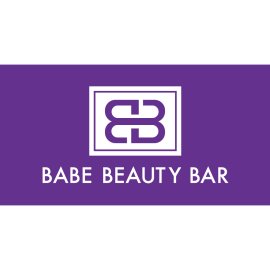 Babe Beauty Bar Logo Vector PNG | Elegant Monogram BB Emblem | Modern Beauty Lounge Branding | Purple Cosmetic Bar Identity