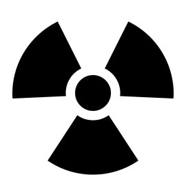 Blitz Logo Vector PNG | Bold Radiation Emblem | High-Impact Hazard Symbol | Modern Minimal Monochrome Icon