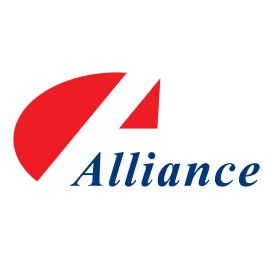 Alliance Logo Vector PNG | Modern corporate Alliance emblem | Dynamic red and blue Alliance branding | Minimalist Alliance letterform icon