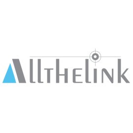 Allthelink Logo Vector PNG | Modern minimalist wordmark | Precision and connectivity symbol | Technology-focused brand identity