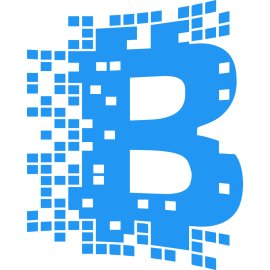 Blockchain Council Logo Vector PNG | Digital B Monogram Logo | Pixelated Cryptocurrency Emblem | Modern Blockchain Branding Icon