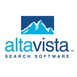 Altavista Logo Vector PNG | AltaVista Search Software Brand Emblem | Classic AltaVista Wordmark with Mountain Icon | Vintage Web Search Engine Logo