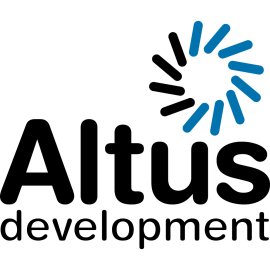 Altus Development Logo Vector PNG | Modern Altus Development Brand Mark | Altus Development Corporate Identity Emblem | Professional Altus Development Wordmark and Icon