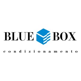 Blue Box Logo Vector PNG | Blue Box Condizionamento Brand Mark | Blue Box Cooling Solutions Emblem | Blue Box Corporate Identity Symbol