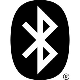 Bluetooth Icon Black Logo Vector PNG | Classic Bluetooth Wireless Symbol | Minimalist Connectivity Emblem | Modern Tech Communication Mark