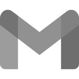 Gmail Google Grayscale Logo Png | Gmail Google Grayscale Logo Vector | The Trusted Envelope  The Monochrome Nexus  Where Communication Meets Clarity