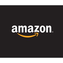 Amazon Dark Logo Vector PNG | Amazon Wordmark with Smile Arrow | Amazon Global Brand Emblem | Amazon E-commerce Identity Mark