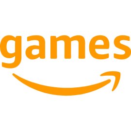 Amazon Games Logo Vector PNG | Amazon Games Wordmark with Smile Arrow | Modern Orange Amazon Gaming Logo | Amazon Entertainment Gaming Division Emblem