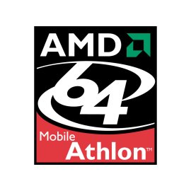 AMD 64 Mobile Athlon Logo Vector PNG | High‑performance mobile processor emblem | Classic AMD Athlon 64 branding mark | Portable computing performance badge
