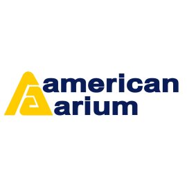 American Arium Logo Vector PNG | Modern corporate wordmark for American Arium | Bold yellow and navy American Arium emblem | American Arium brand identity icon