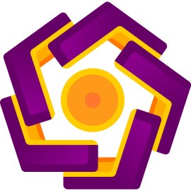 Amikom University Logo Vector PNG | Modern Technology-Oriented Academic Emblem | Dynamic Hexagonal Symbol of Innovation | Vibrant Visual Identity of Amikom University