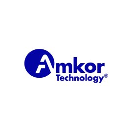 Amkor Technology Logo Vector PNG | Modern Semiconductor Branding Emblem | Minimalist Blue Corporate Logo Design | High-Tech Packaging and Test Solutions Symbol