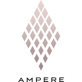 Ampere Logo Vector PNG | Minimalist geometric diamond emblem | Contemporary technology brand mark | Elegant gradient symbol of innovation