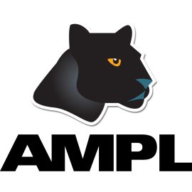AMPL Panther Head Logo Vector | AMPL Bold Wordmark Emblem | AMPL Black Panther Brand Icon | AMPL Modern Tech-Driven Identity