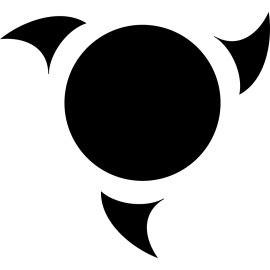 Andrej Logo Vector PNG | Modern abstract emblem | Minimalist circular brand mark | Dynamic three-blade symbol